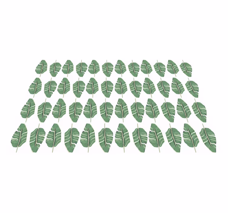 Opulent Leaf Motif nature vinyl carpet - TenStickers