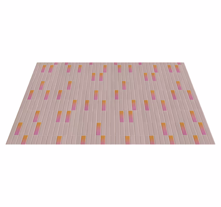 Pink gradient blocks tile vinyl carpet - TenStickers