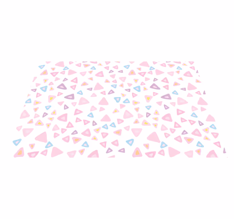 Colorful Triangular Elements kids vinyl carpet - TenStickers