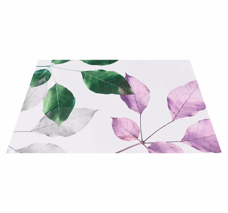 Leafy Botanical Prints floral vinyl carpet - TenStickers