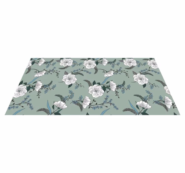 Botanical Concept floral vinyl carpet - TenStickers