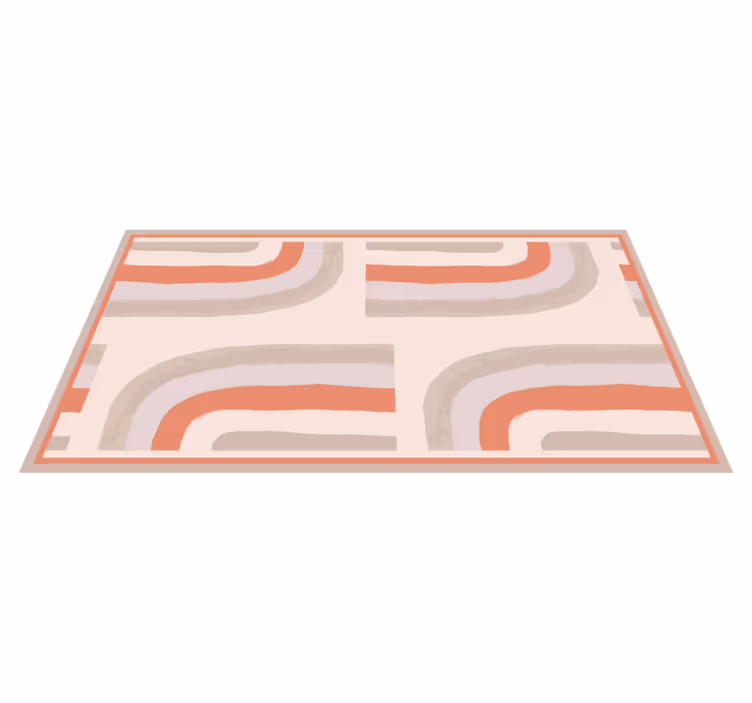 Soft Color Waves bathroom vinyl carpet - TenStickers