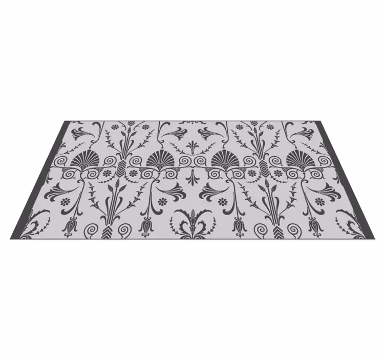 Floral Decorative Pattern modern vinyl carpet - TenStickers