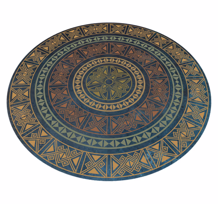 Ancient mandala ethnic vinyl carpet - TenStickers
