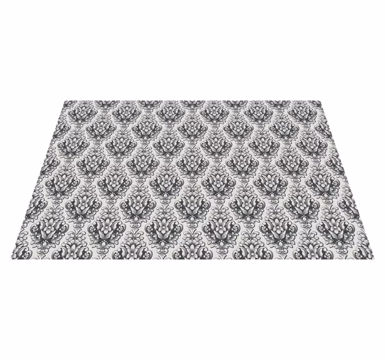 Baroque Tile Pattern vintage vinyl carpet - TenStickers