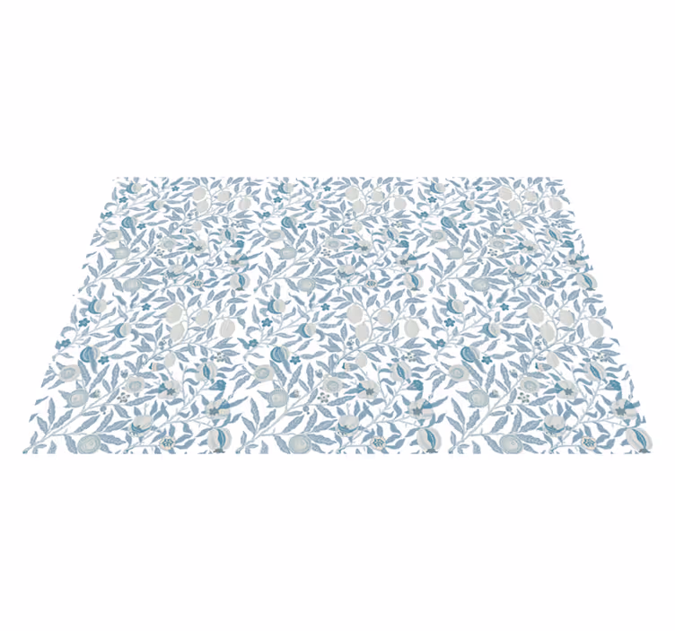 Botanical Leaf Pattern floral vinyl carpet - TenStickers