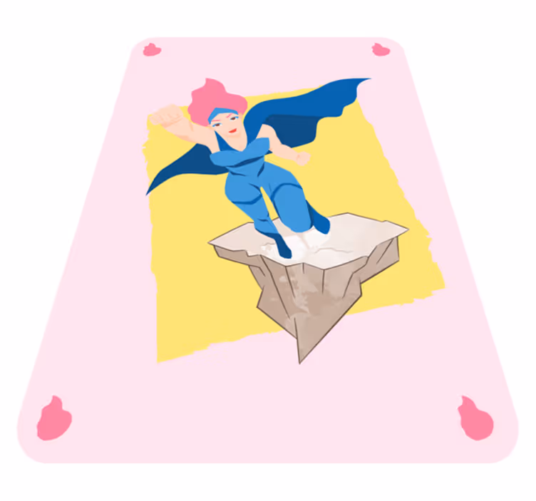 Superhero Adventure Imagery kids vinyl carpet - TenStickers