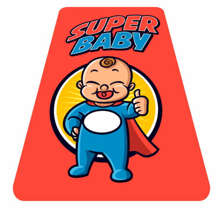 Superhero Infant Theme nursery vinyl carpet - TenStickers