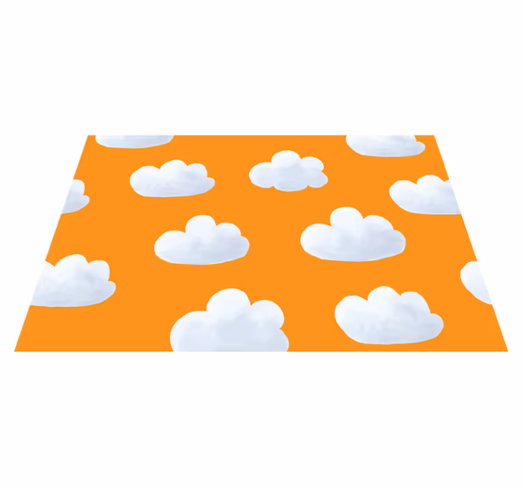 Cloudy Sky Floorcover kids vinyl carpet - TenStickers