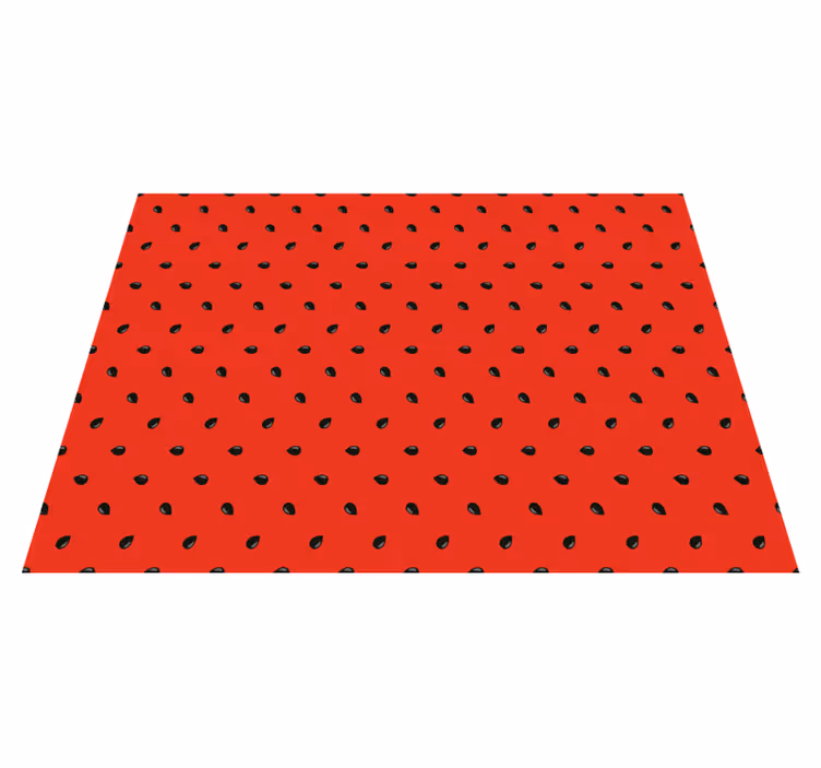 Red Seed Pattern kitchen vinyl carpet - TenStickers