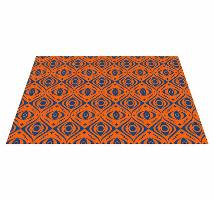 Geometric Eye Pattern geometric vinyl carpet - TenStickers