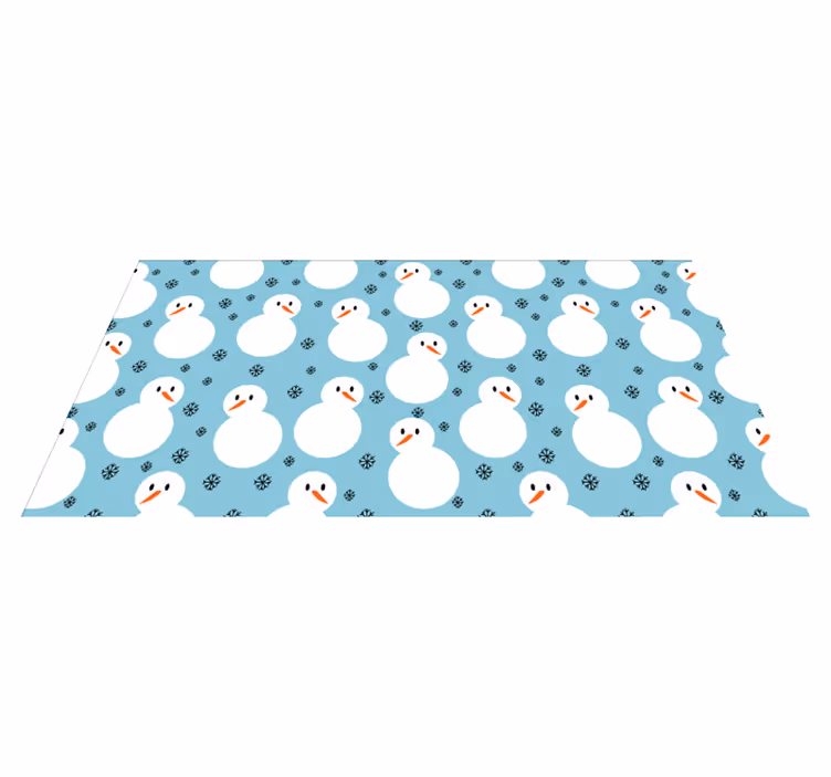 Snowman Festive Surface Christmas vinyl carpet - TenStickers