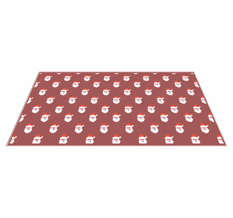 Santa pattern christmas vinyl carpet - TenStickers