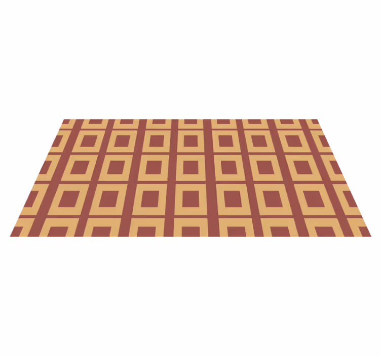 Geometric squares geometric vinyl carpet - TenStickers