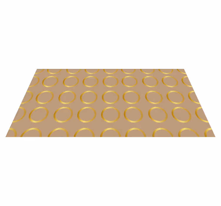 Geometric Circular Pattern striped vinyl carpet - TenStickers