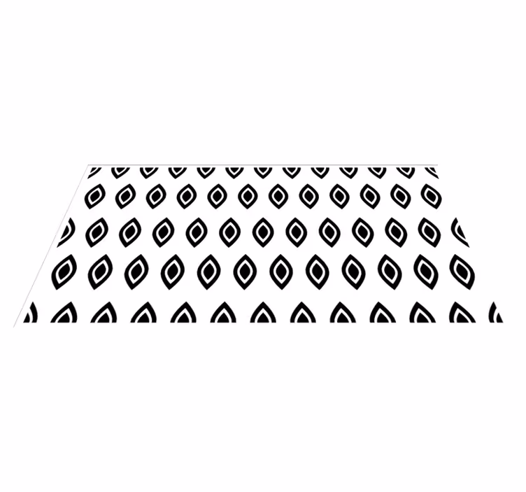 Geometric Eye Motif modern vinyl carpet - TenStickers