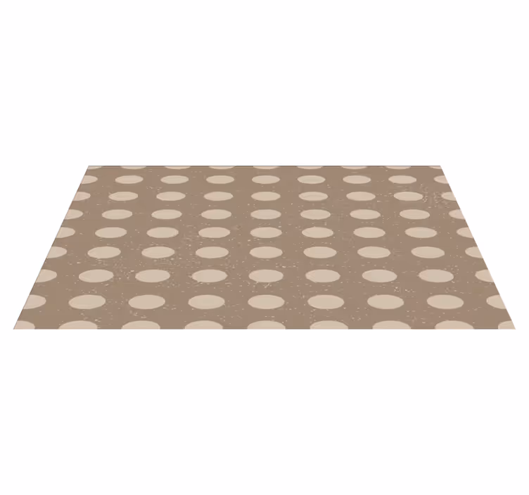 Neutral Polka Dot Pattern striped vinyl carpet - TenStickers