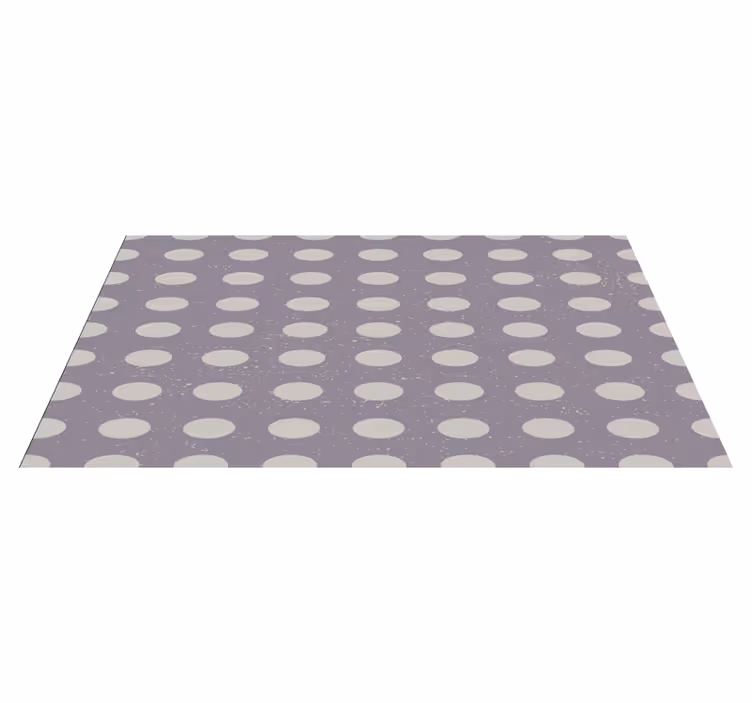 Minimalist Polka Dot Pattern geometric vinyl carpet - TenStickers