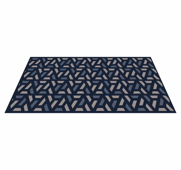 Interlocking angles geometric vinyl carpet - TenStickers