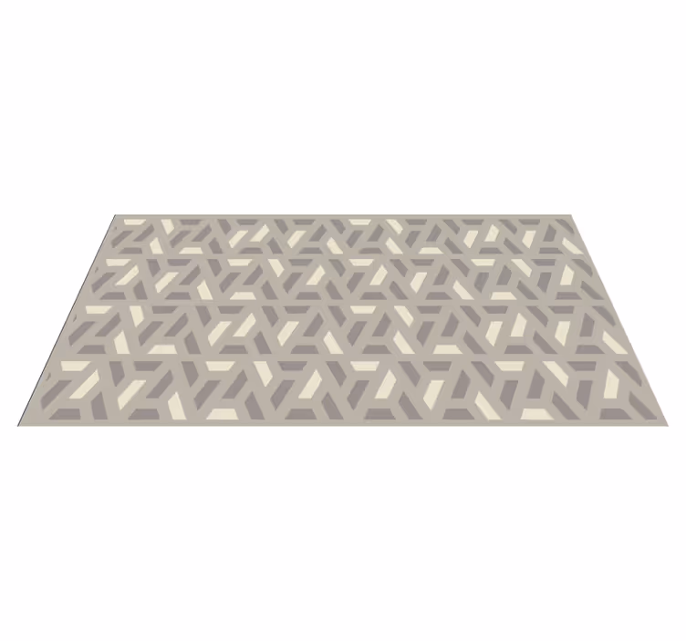 Abstract Herringbone geometric vinyl carpet - TenStickers