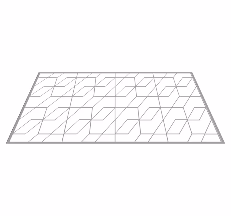 Geometric zigzag pattern geometric vinyl carpet - TenStickers
