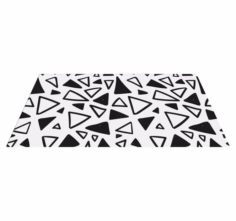 Abstract Triangular geometric vinyl carpet - TenStickers