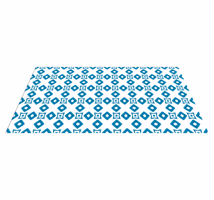Diamond Motif geometric vinyl carpet - TenStickers