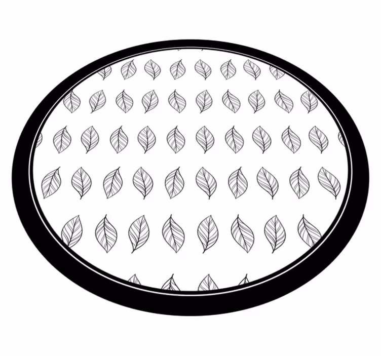 Botanical Outline floral vinyl carpet - TenStickers