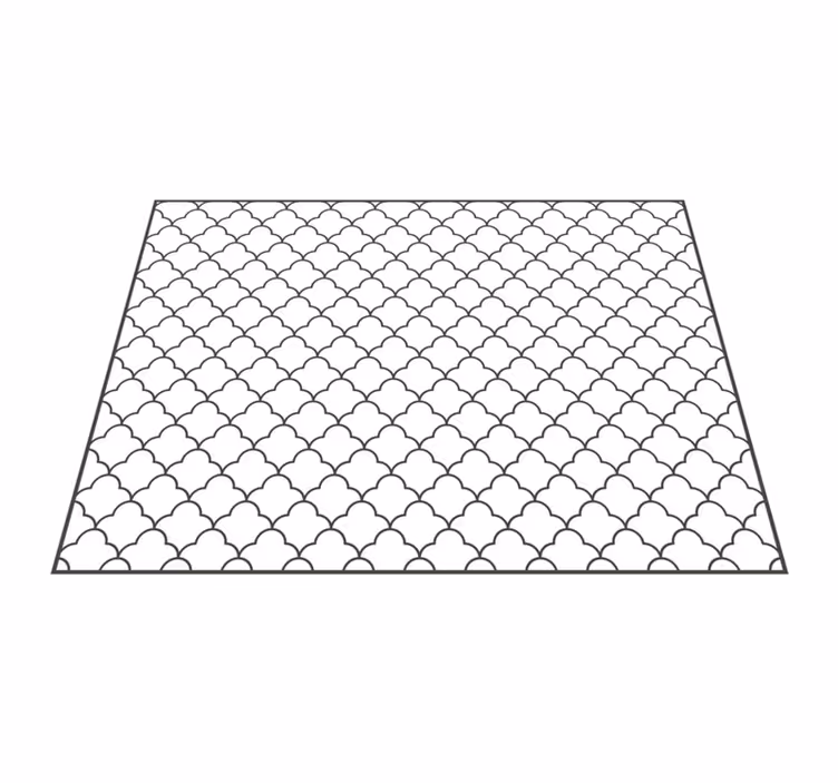 Lattice Pattern Overlay geometric vinyl carpet - TenStickers