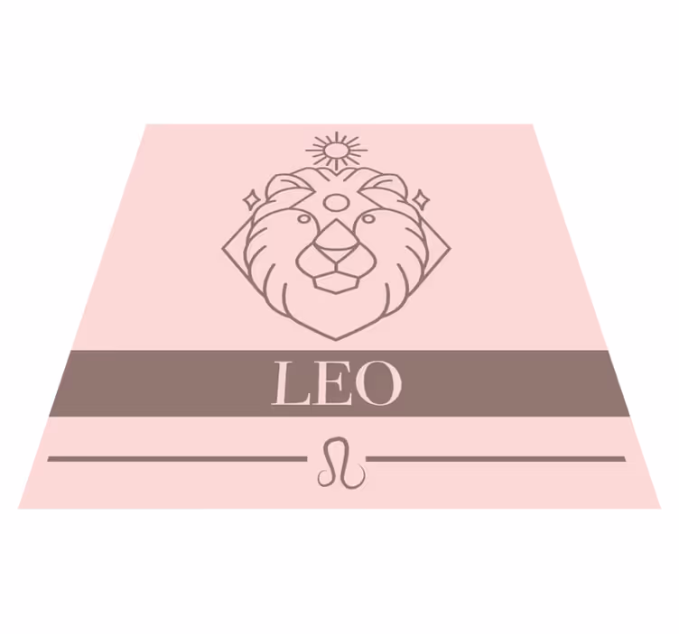 Leo zodiac sign custom vinyl carpet - TenStickers