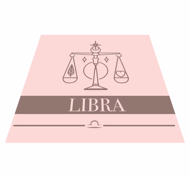Libra Balance Design custom vinyl carpet - TenStickers