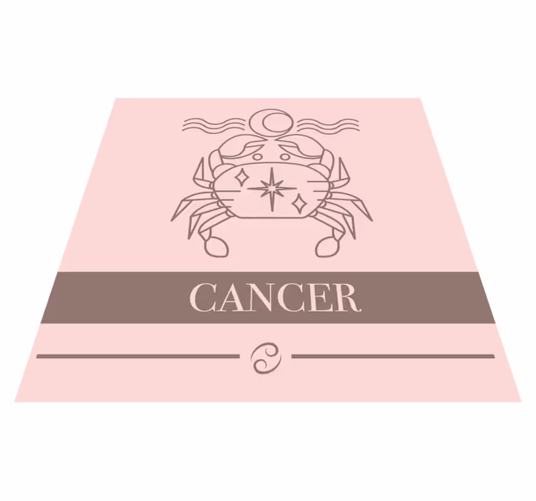 Cancer Zodiac Emblem custom vinyl carpet - TenStickers