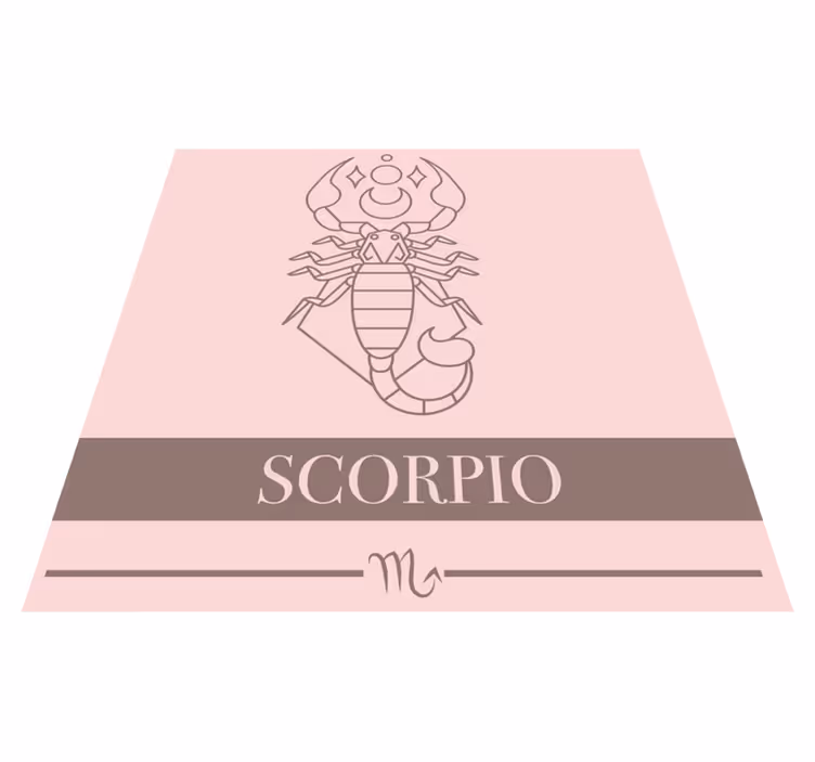 Scorpio Zodiac custom vinyl carpet - TenStickers
