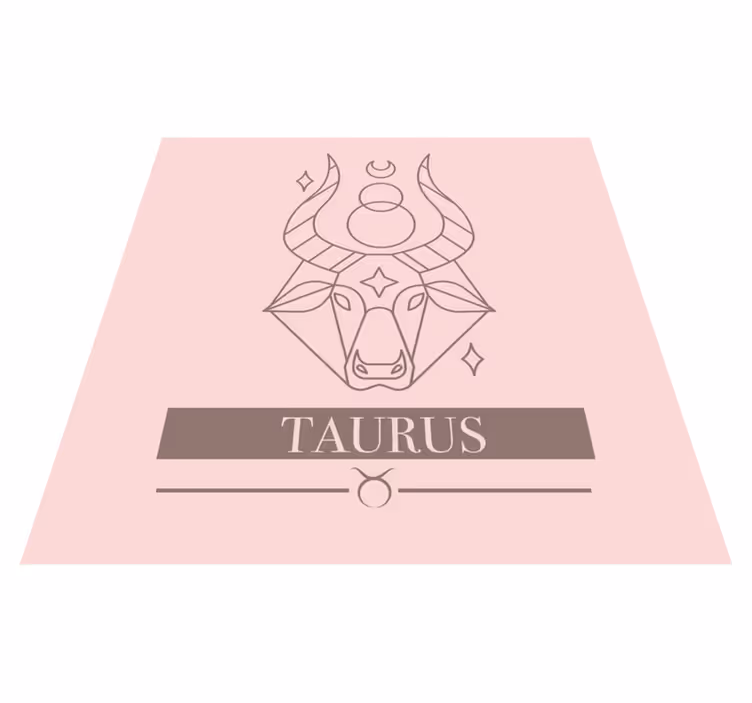 Taurus Zodiac Sign custom vinyl carpet - TenStickers