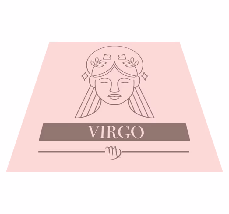 Virgo zodiac symbol custom vinyl carpet - TenStickers