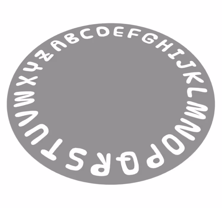 Alphabet Circle abcs vinyl carpet - TenStickers