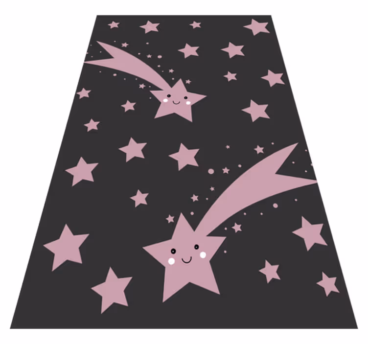 Celestial shooting Stars star vinyl carpet - TenStickers