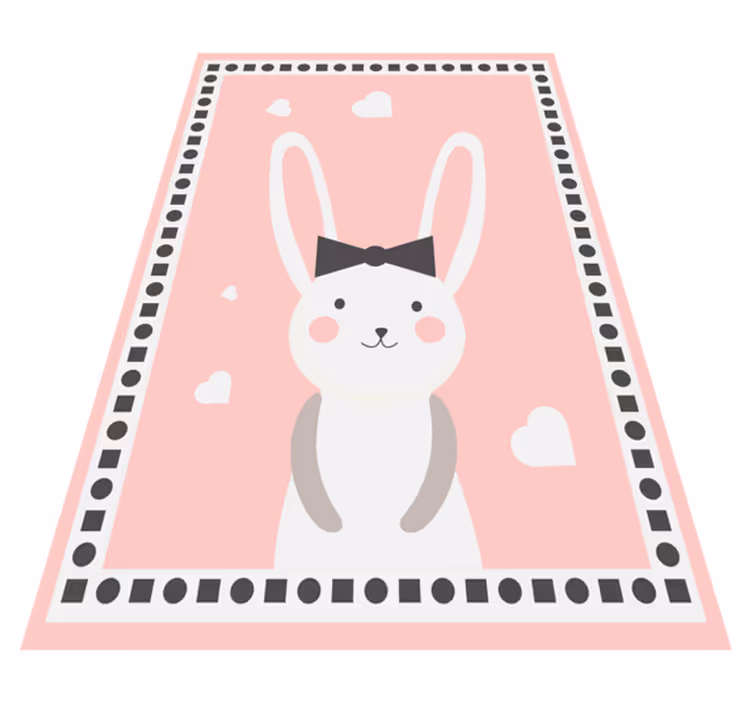 Bunny decor nursery vinyl carpet - TenStickers
