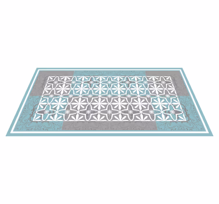 Geometric elegance geometric vinyl carpet - TenStickers
