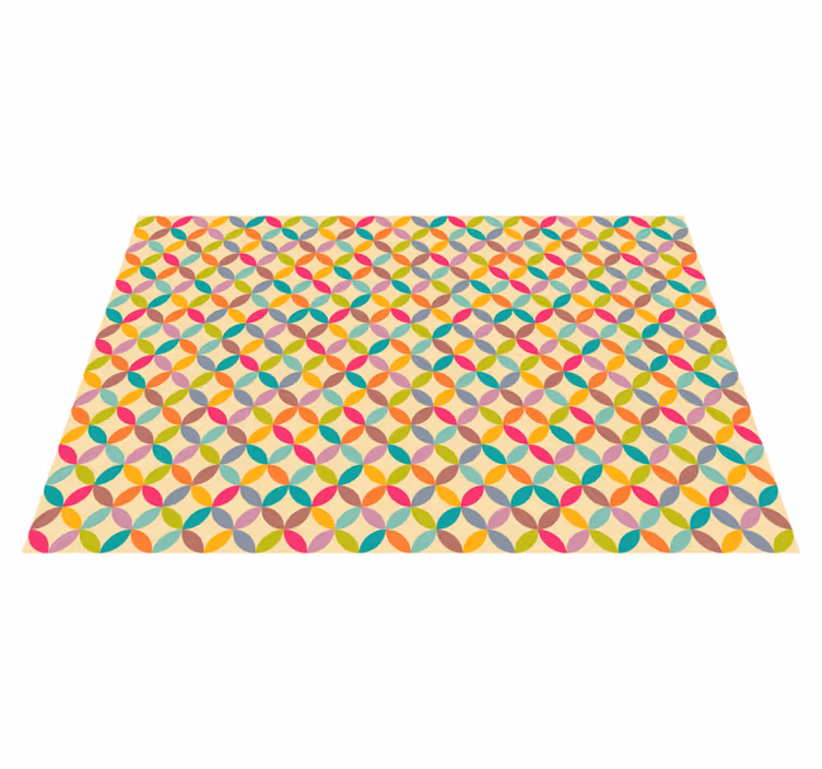 Colorful Geometric geometric vinyl carpet - TenStickers