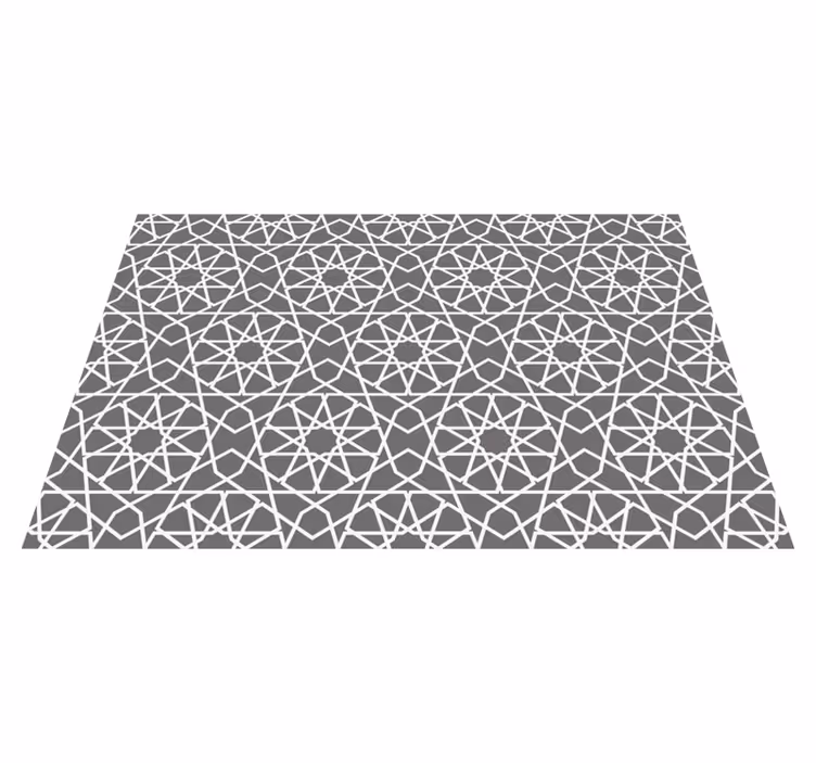 Intersecting Lines geometric vinyl carpet - TenStickers