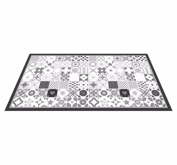 Patchwork Tile Composition tile vinyl carpet - TenStickers