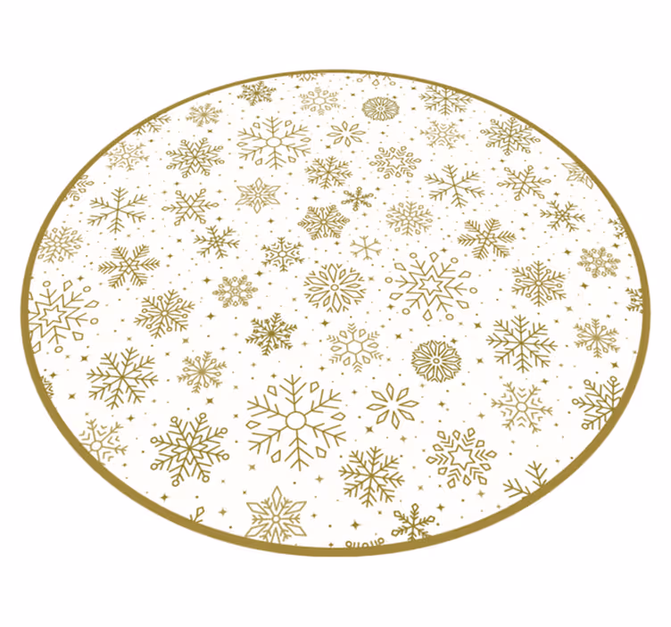 Snowflake pattern Christmas vinyl carpet - TenStickers