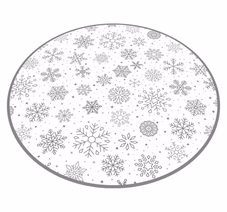 Holiday Snowflakes Christmas vinyl carpet - TenStickers
