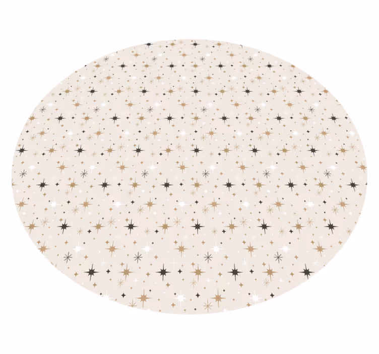 Starry Pattern star vinyl carpet - TenStickers