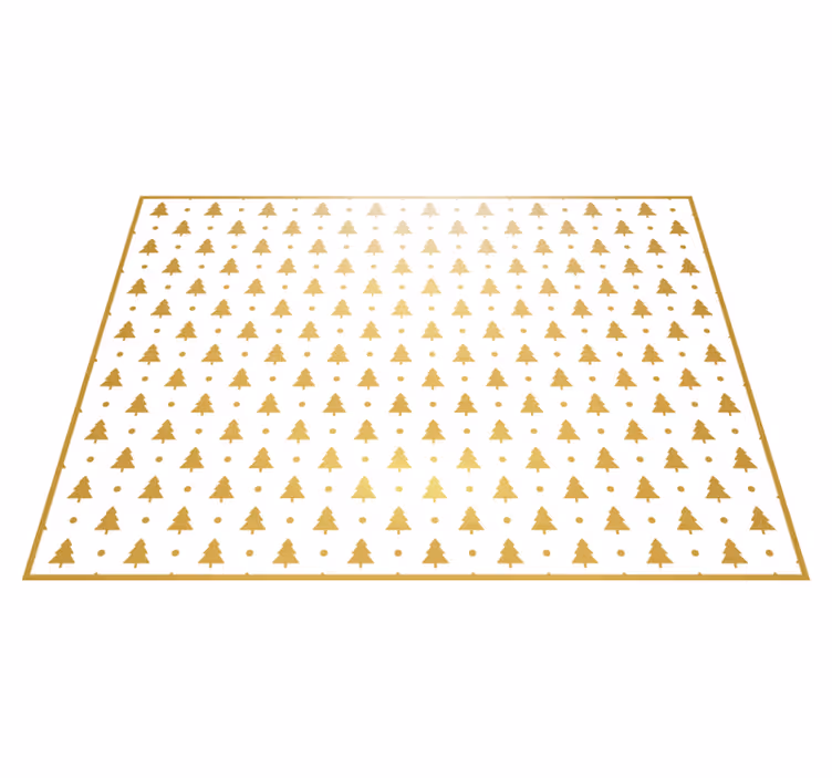 Festive Tree Pattern Christmas vinyl carpet - TenStickers