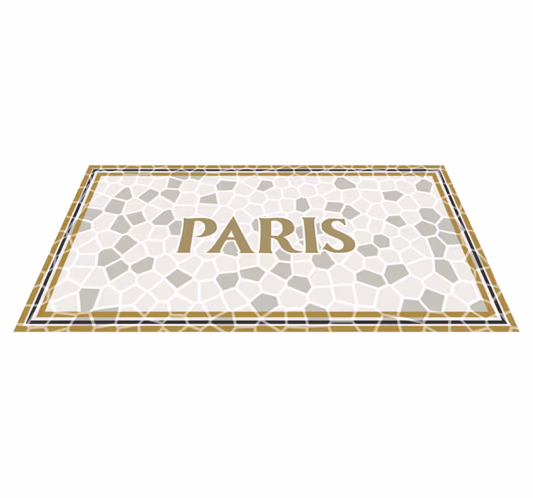 Paris honeycomb pattern custom vinyl carpet - TenStickers