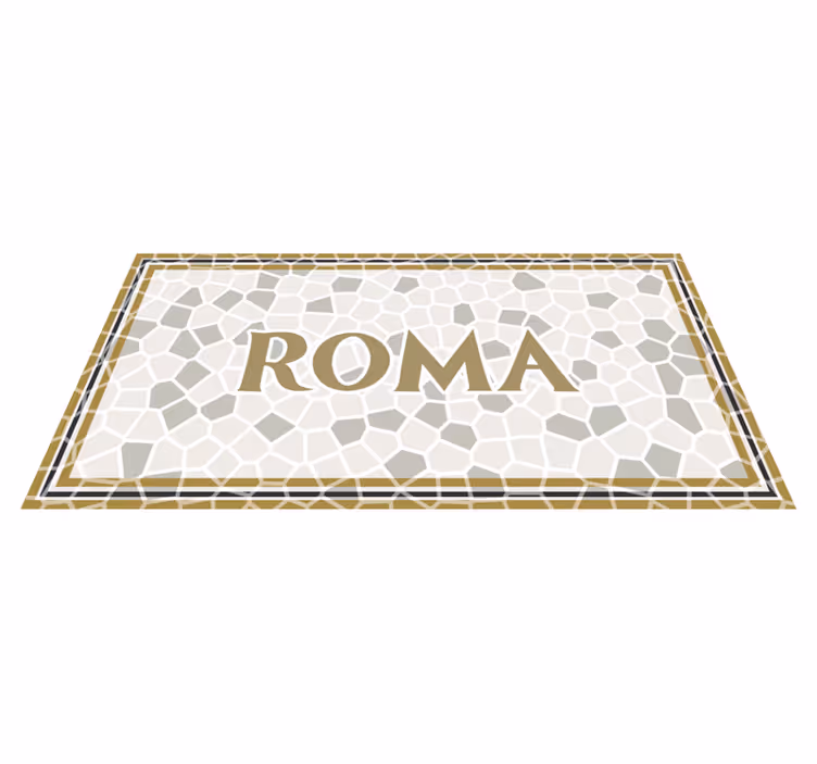 Personalized Roma custom vinyl carpet - TenStickers