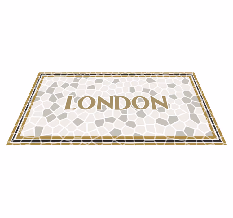 LONDON MOSAIC mosaic vinyl carpet - TenStickers