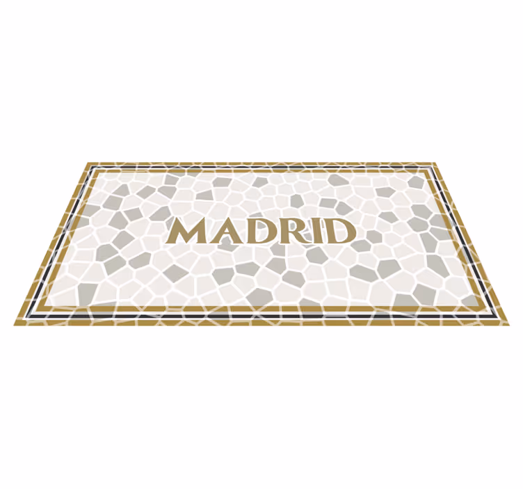 Madrid Geometric Pattern custom vinyl carpet - TenStickers
